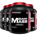 Kit Giant Mass Bodybuilders - Chocolate - 3kg - 4 unidades - Foto 1