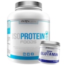 Kit Whey Protein Isolado BRN Foods Baunilha - 2kg + Glutamina 250g - Foto 1