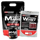 Kit Bodybuilders Waxy Mass Chocolate 3kg + Whey Protein Chocolate 500g + BCAA 100g - Foto 1
