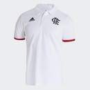 Camisa Polo do Flamengo 3-Stripes adidas - Masculina - Foto 1