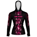 Camiseta de Pesca Go Fisher com Capuz e Proteção Solar Gocpzf 04 - Feminina - Foto 1