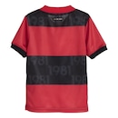 Kit de Uniforme de Futebol Infantil do Flamengo I 2020 com Camisa e Calção adidas - Foto 3