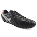 Chuteira Society Mathaus Veneza Couro - Adulto - Foto 1