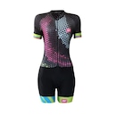 Macaquinho de Ciclismo Be Fast Ondas - Feminino - Foto 1