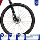 Bicicleta MTB Caloi Atacama - Aro 29 - 2021 - 17" - Câmbios Shimano - 27 Velocidades - Feminina - Foto 4