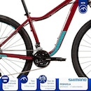 Bicicleta MTB Caloi Atacama - Aro 29 - 2021 - 17" - Câmbios Shimano - 27 Velocidades - Feminina - Foto 6