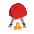 Kit Ping Pong Atrio: 2x Raquetes e 3x Bolas ES389 - Foto 2