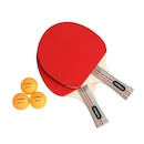 Kit Ping Pong Atrio: 2x Raquetes e 3x Bolas ES389 - Foto 3