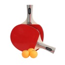 Kit Ping Pong Atrio: 2x Raquetes e 3x Bolas ES389 - Foto 4