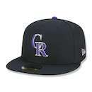 Boné Aba Reta New Era 59FIFTY MLB Colorado Rockies Game Cap - Fechado - Adulto - Foto 1