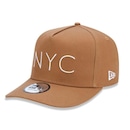 Boné Aba Curva New Era 940 A-Frame New York NYC Kaki - Snapback - Adulto - Foto 1