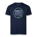 Camiseta New Era Masculina New York Yankees MLB Tech Cut - Foto 1