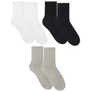 Meia Selene Esportiva Cano Médio - Masculina - 3 Pares - Foto 1