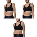 Kit Top Fitness Selene Nadador sem Costura com 3 Unidades - Feminino - Foto 1