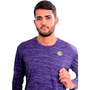 Camiseta Manga Longa Esporte Legal Rajada Plank UV45 - Masculina - Foto 4