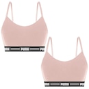 Kit Tops Fitness Puma Modal Stretch - 2 unidades - Feminino - Foto 1