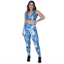 Conjunto Orbis Fitness com Top com Bojo Decote UV50 + Calça Legging Estampa - Feminina - Foto 3