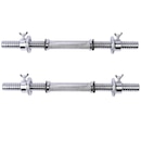 Barra Halter Maciça Yangfit Recartilhada com Rosca - 40cm - Par - Foto 2