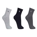 Kit de Meias Cano Médio Lupo Sport com 3 Pares 41 a 44 - Adulto - Foto 1