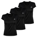 Kit 3 Camisetas Muvin Color Dry Workout Ss - Feminino - Foto 1