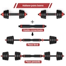Kit Halteres Ahead Sports 6 em 1 Peso Musculação 40Kg - Foto 5