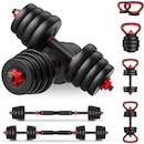 Kit Halteres Ahead Sports 6 em 1 Peso Musculação 40Kg - Foto 1