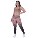 Conjunto Orbis Fitness com Calça Legging Degrade + Top Tiras com Bojo Removível - Feminino - Foto 1