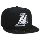 Boné Aba Reta New Era 59FIFTY Los Angeles Lakers NBA Authentic Draft Series - Fechado - Adulto - Foto 3