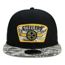 Boné Aba Reta New Era Pittsburgh Steelers 950 NFL 21 Salute Service - Snapback - Adulto - Foto 3