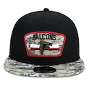 Boné Aba Reta New Era Atlanta Falcons 950 NFL 21 Salute Service - Snapback - Adulto - Foto 3