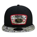Boné Aba Reta New Era San Francisco 49ers 950 NFL 21 Salute Service - Snapback - Adulto - Foto 3