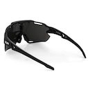 Óculos de Sol Esportivo Ciclismo HUPI Quiriri Preto Lente Prata Espelhado Proteção UV - Unissex - Foto 3