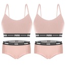 Kit Puma 2 Tops Modal Stretch + 2 Calcinhas Mini Boxer - Feminino - Foto 1
