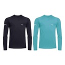 Kit Camisas Térmicas Puma Manga Longa UV50+ - Infantil - 2 unidades - Foto 1