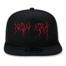 Boné Aba Reta New Era The Golfer Sn Upside Down Dark Blk - Snapback - Adulto - Foto 2