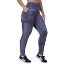 Calça Legging Orbis Fitness com Bolso Cirrê Textura Brilho - Feminina - Foto 3