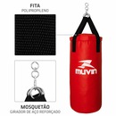 Saco de Pancada Vazio Muvin com Mosquetão e Girador - 70cm x 30cm - Foto 5