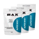 Combo Super Whey Isolado Max Titanium Concentrado - Morango - 900g - 3 unidades - Foto 1
