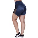 Short Orbis Fitness Meia Coxa Detalhe Tela Cirrê Textura - Feminino - Foto 4