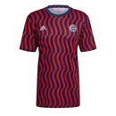Camisa Pré-Jogo FC Bayern adidas - Masculina - Foto 1