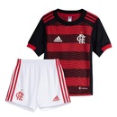 Kit Mini Uniforme de Futebol 1 CR Flamengo 22/23 adidas - Infantil - Foto 1