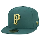 Boné Aba Reta New Era 59Fifty Futebol Palmeiras - Fitted - Adulto - Foto 1