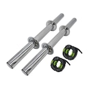 Kit 2 Barras Maciças 40cm com Lock Jaw | Iniciativa Fitness - Foto 1