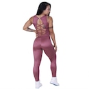 Macacão Orbis Fitness Cirrê Proteção UV50+ com Bojo - Feminino - Foto 3