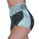 Shorts Orbis Fitness Recortes Poliamida Cós Alto - Feminino - Foto 2