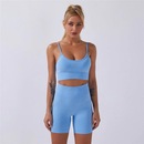 Conjunto Hupana Sports Top + Short Cintura Alta Empina Bumbum - Feminina - Foto 1