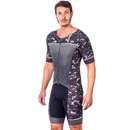Macaquinho Kauna com Mangas Triathlon Elite Camuflado Proteção UV50+ - Masculino - Foto 3