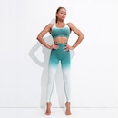 Conjunto Top Hupana Sports + Legging Cintura Alta Empina Bumbum Academia - Feminino - Foto 5
