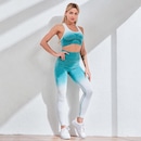 Conjunto Top Hupana Sports + Legging Cintura Alta Empina Bumbum Academia - Feminino - Foto 7