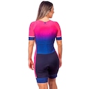 Macaquinho Kauna com Mangas Triathlon Elite Flower UV50+ - Feminino - Foto 2